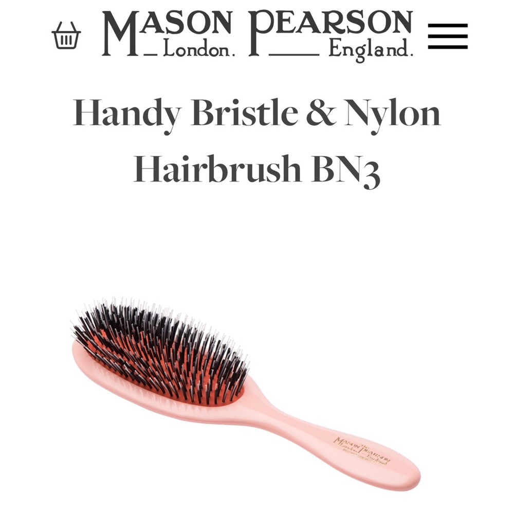 Mason Pearson Handy Bristle & Nylon Brush Pink